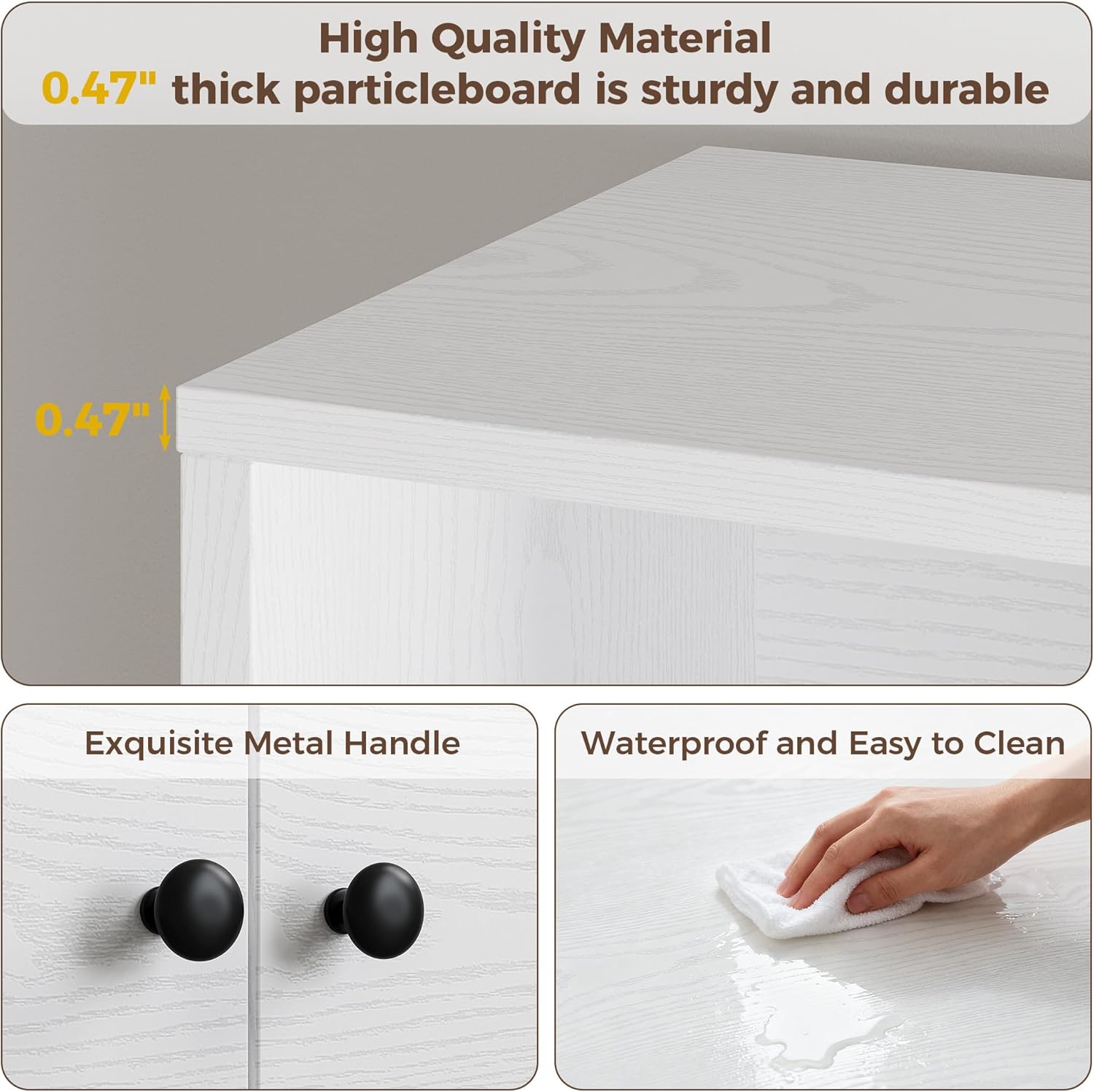 IRONCK 71" Tall Bookcases with 2 Doors, 6-Tier 13 Cubes Modern Bookshelf with Storage Shelves for Living Room Home Office, White