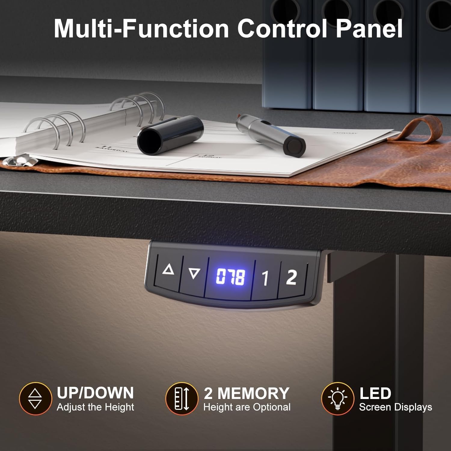 Korfile L Shaped Electric Standing Desk,63 Inch Adjustable Height Sit to Stand Corner Desk with Memory Presets, Reversible Computer Table for Home Office, Work and Study, Black