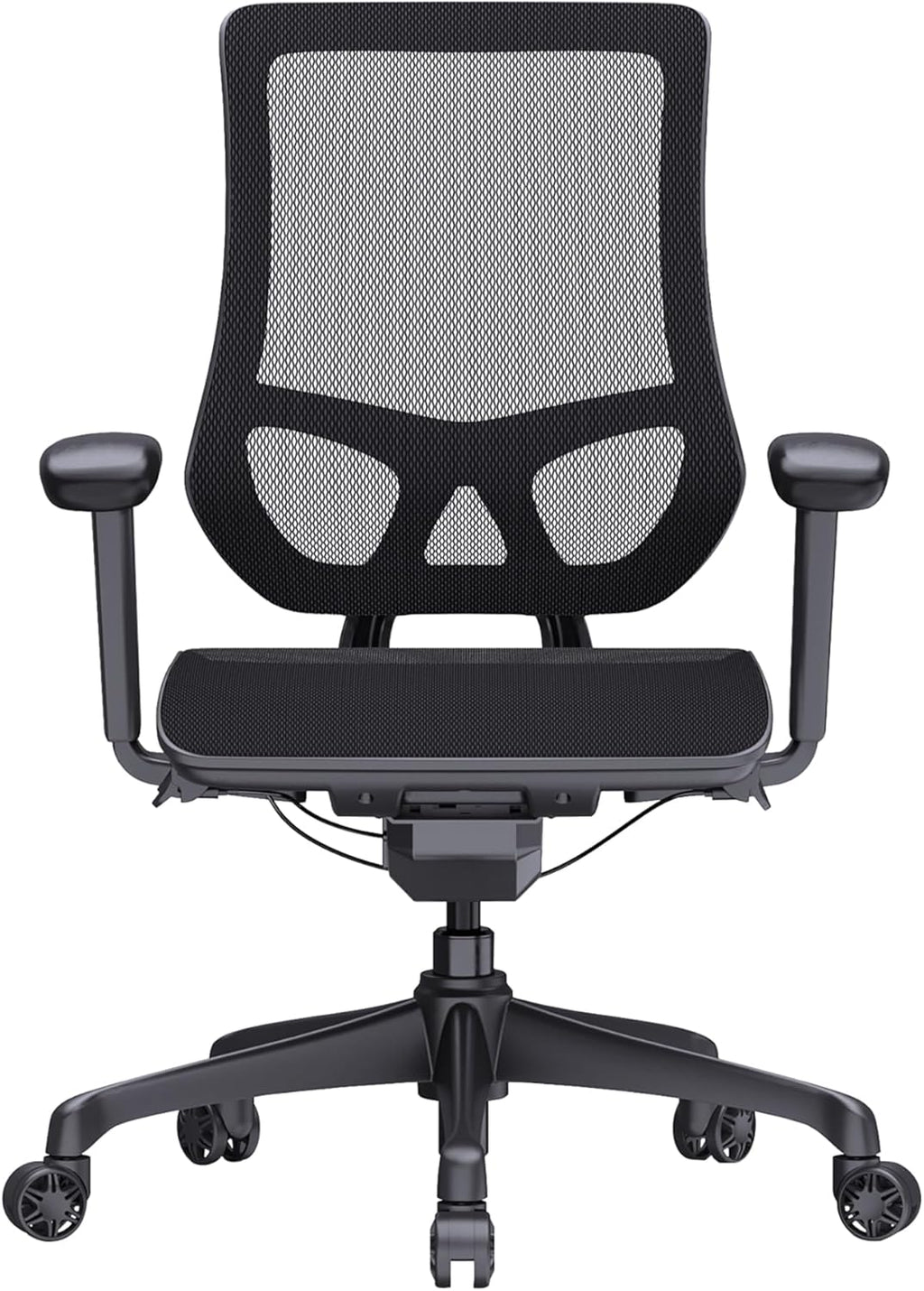 WorkPro® 1000 Series Ergonomic Mesh/Mesh Mid-Back Task Office Chair, Black/Black, BIFMA Compliant