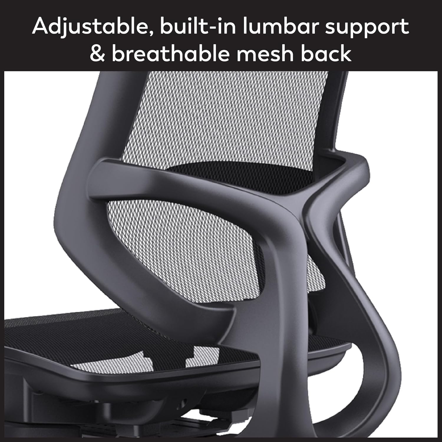 WorkPro® 1000 Series Ergonomic Mesh/Mesh Mid-Back Task Office Chair, Black/Black, BIFMA Compliant